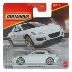 Matchbox: 2004 Mazda RX-8 weißes Spielzeugauto 1/64 - Mattel