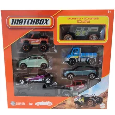 Matchbox: 8er Set Kleinwagen mit exklusivem GHE-O Rescue Auto - Mattel Bild 1