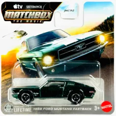Matchbox A Film: 1968 Ford Mustang Fastback Spielzeugauto 1/64 - Mattel
