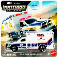 Matchbox A Film: 2019 RAM Ambulanz Kleinwagen 1/64 - Mattel