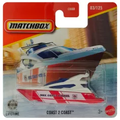 Matchbox: Küste 2 Küste Küstenwache Boot 1/64 - Mattel