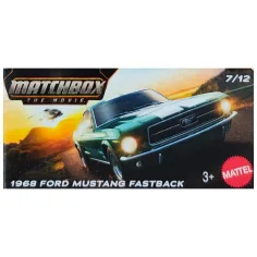 Matchbox: Pappschachtel 1968 Ford Mustang Fastback grün Spielzeugauto 1/64 - Mattel