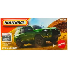Matchbox: Toyota 4Runner, grünes Spielzeugauto im Maßstab 1:64 – Mattel