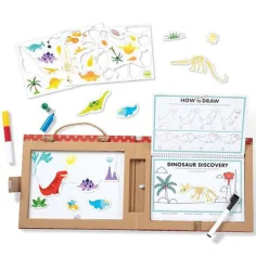Melissa & Doug: Abwischbares Zeichen- und magnetisches Kreativspielset mit Dinosauriern Bild 2