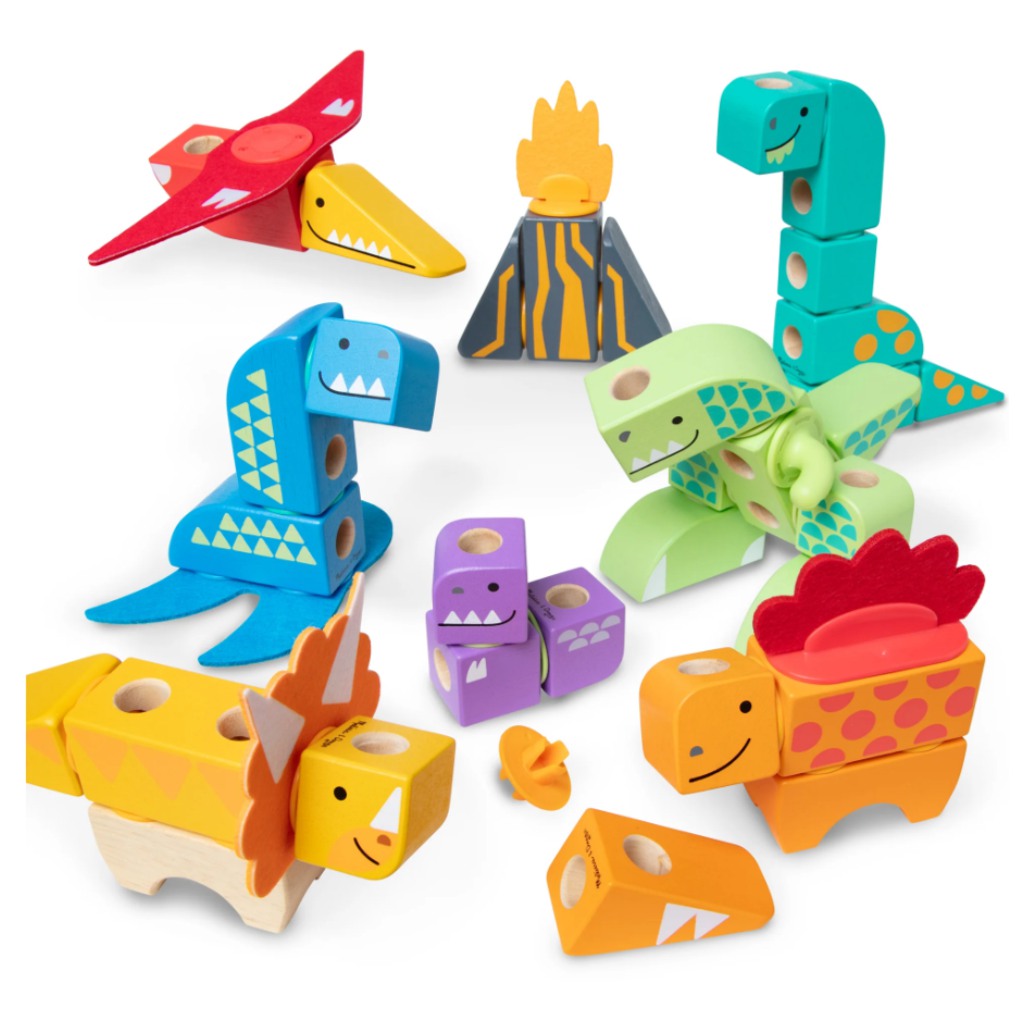 Melissa & Dough Blockables Dinosaurier Baukasten 69-teilig Bild 2