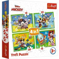 Mickey Maus und seine Freunde 4-in-1 Puzzle - Trefl