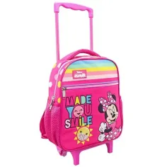 Minnie Maus rosa rollender Kindergarten Rucksack 27x10x31cm
