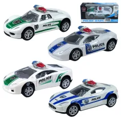 Polizeiautos: Metallsatz von Polizeiautos in verschiedenen Varianten 1/50 1 Stück