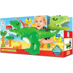 Molto: Blocks Klotzfresser Gigantosaurus Dinosaurier Bauklötze Set mit Sound 30-teilig