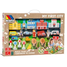 Molto: Nature My First Stadt Holzspielset 55-teilig