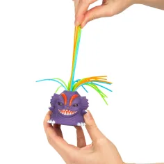 Monster Fun: Lustige haarige Monsterfigur mit dehnbarem Haar in verschiedenen Varianten 1 Stk. Bild 2