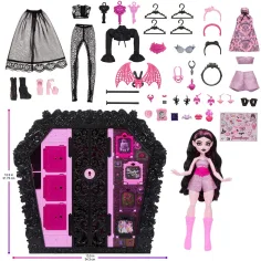 Monster High Gruselige Mode Kleiderschrank mit Draculaura Puppe - Mattel Bild 6