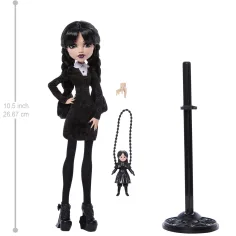 Monster High x Mittwoch – Mittwoch Addams Puppe mit Zubehör – Mattel Bild 3