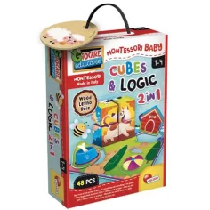 Montessori Baby Holz Geschichtenwürfel - Tiere und ihre Lebensräume