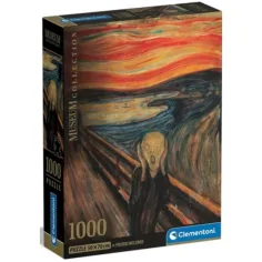 Munch: Ein Schrei Museum Sammlung 1000-teiliges Puzzle mit Poster - Clementoni Bild 1