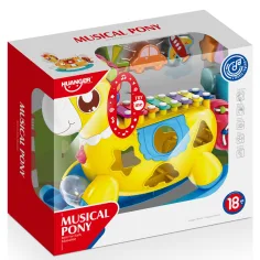 Music World: Lernspielzeug-Formsortier-Schaukelpferd mit Xylophon und Licht Bild 3