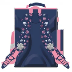 My Little Friend rosa anatomischer Schulranzen mit Katze, Rucksack 35x27x16cm Bild 2