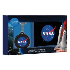 NASA Geldbörse mit Schlüsselanhänger Geschenkset
