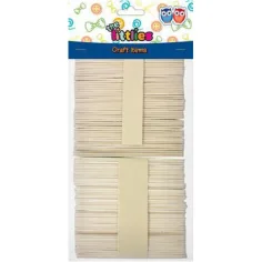 Naturholz-Spatel 114x10x2mm 100er-Pack Dekorationsschmuck