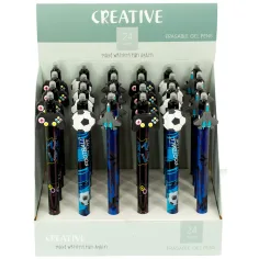 Nebulo: Design Jungen Muster Radiergummi Druckknopf Gelstift mehrere Varianten 1 Stk