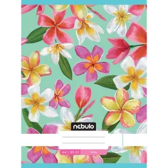 Nebulo: Gestepptes glattes romantisches blumiges Musterheft 80-32 A/4