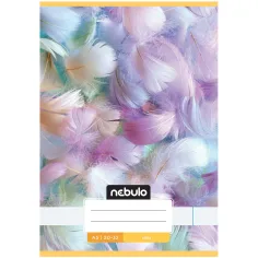 Nebulo: Gestickte Feder-Muster glattes Heft 20-32 A/5