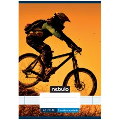 Nebulo: Gepunktetes 3. Klasse Mountainbike-Muster liniertes Heft 12-32 A/5 Bild 1