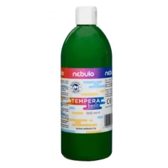 Nebulo: Grüne flüssige Temperafarbe in 500ml Flasche