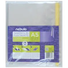 Nebulo: Heftumschlag A/5 10er Pack selbstklebende glatte Folie