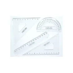Nebulo: Linealset 4-teilig mit 15cm Lineal Bild 1