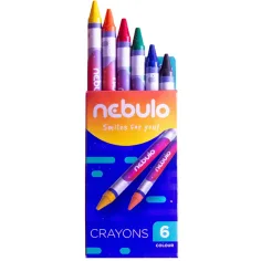 Nebulo: Wachsmalstifte 6er-Set