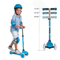 On and Go blauer dreirädriger Roller - Mondo Toys Bild 3