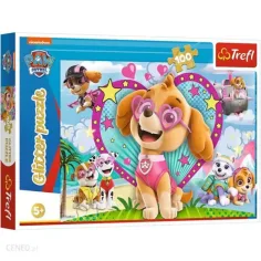 Paw Patrol: Strahlender Skye 100-teiliges Glitzer-Puzzle - Trefl