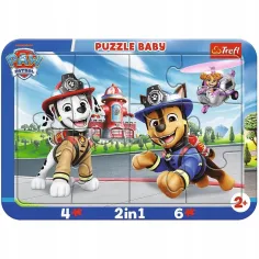 Paw Patrol Hundhelden 2 in 1 Rahmen Baby Puzzle - Trefl