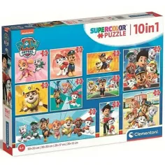 Paw Patrol Supercolor 10 in 1 Puzzle - Clementoni