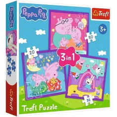 Peppa Wutz 3 in 1 20-36-50 Teile Puzzle - Trefl Bild 1