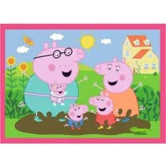 Peppa Wutz - 4 in 1 12,15,20,24 Teile Puzzle - Trefl Bild 4