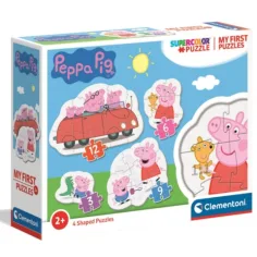 Peppa Wutz 4 in 1 3-6-9-12 Stück Puzzle - Clementoni Bild 1