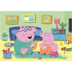 Peppa Wutz Familien Spaß 60-teiliges Supercolor Puzzle - Clementoni Bild 2