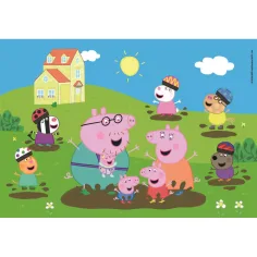 Peppa Wutz Fröhliches Pfützenhüpfen 104 Teile Maxi Puzzle – Clementoni Bild 2