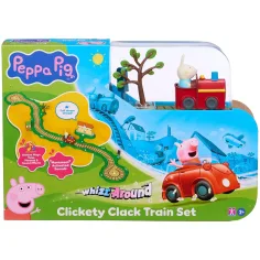 Peppa Wutz Whizz-Around Hase Rebekka mit rotem Zug Spielset