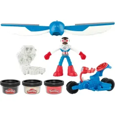 Play-Doh: Marvel Captain America Moto Slicer Spielset - Hasbro Bild 2