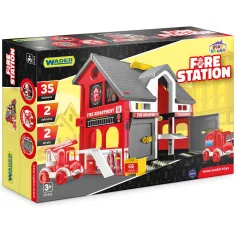 Spielhaus: Feuerwehrspielset mit Fahrzeugen - Wader