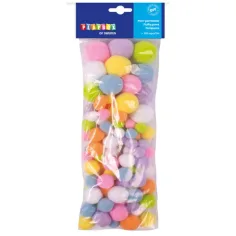 PlayBox: 100er-Set bunte kreative PomPom gemischt