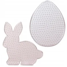 PlayBox: 5mm MIDI bügelperlen Grundlagen, Osterhase und Ei 5-5 Stück Set