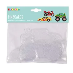 PlayBox: 5mm MIDI bügelperlen Grundplatten 3er-Pack - Fahrzeuge