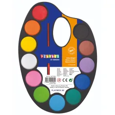 PlayBox: Aquarell 12-teiliges Farbsatz mit Pinsel