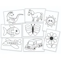 PlayBox: Färbbare Nähkarten-Set 48 Stück