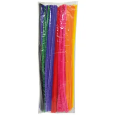 PlayBox: Bunte Chenilledrähte 100 Stück 6mm