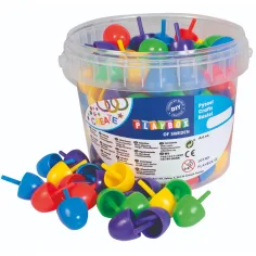 PlayBox: Bunter, großer Mosaik-Steckspiel 125-teiliges Set im Eimer 2cm